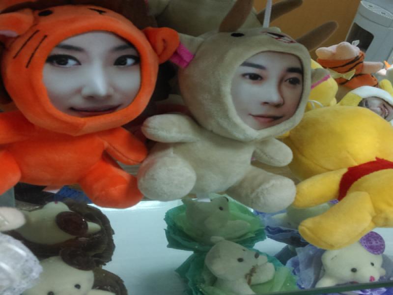 神動3D人面玩偶