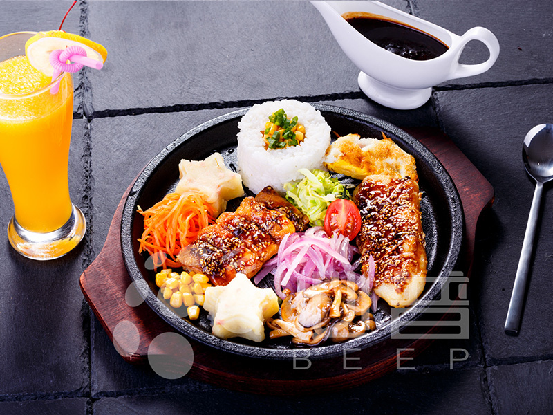 板尚小哥私廚板燒-雞排魚排拼