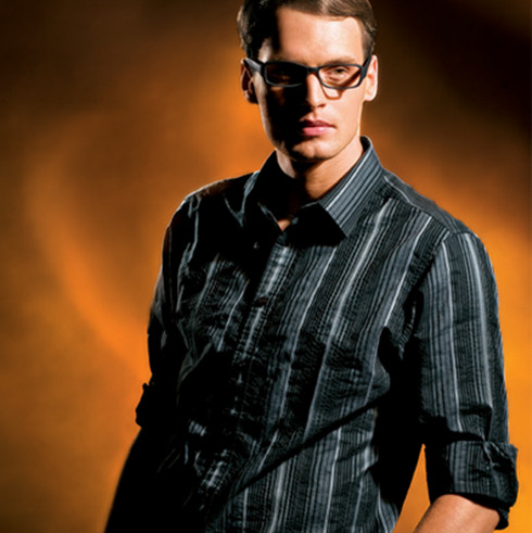 馬基堡2013條紋男士長(zhǎng)袖襯衫