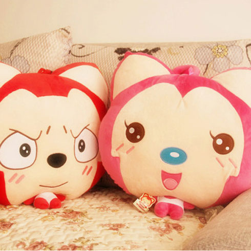 創(chuàng)意布飾配飾系列——可愛(ài)瞇眼貍抱枕