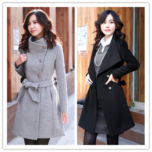 長款羊毛呢大衣