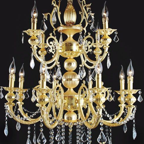 克拉瑪鍍金歐式蠟燭燈