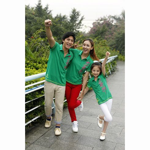 因為愛親子夏裝綠色系列