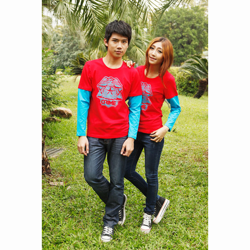 因為愛情侶夏裝大紅色系列