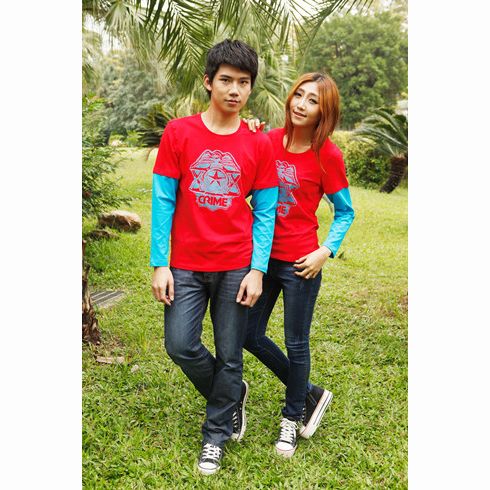 因為愛情侶夏裝大紅色系列