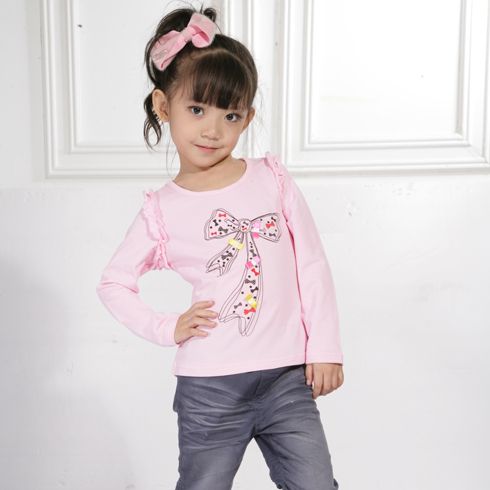 巴菲豆女童可愛(ài)長(zhǎng)袖