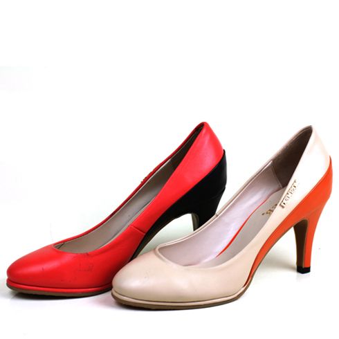 麥麗爾拼色設(shè)計高跟鞋