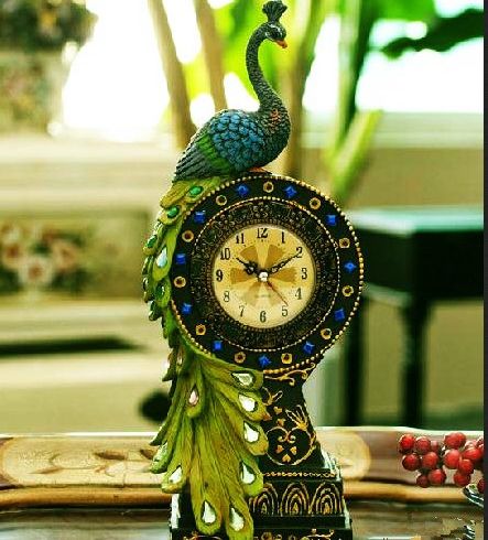 恒美品位家居用品-孔雀座鐘