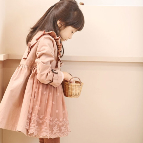 童話樂(lè)園蕾絲粉色小裙子