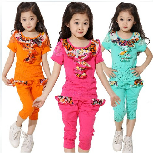 熊貝兒2013新款短袖彩色運(yùn)動(dòng)套裝