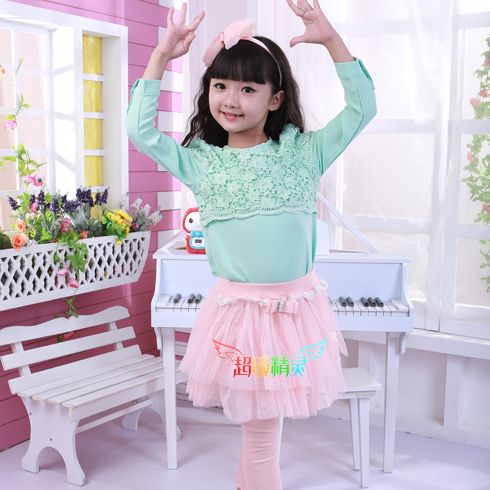 蕾絲公主蓬蓬紗裙