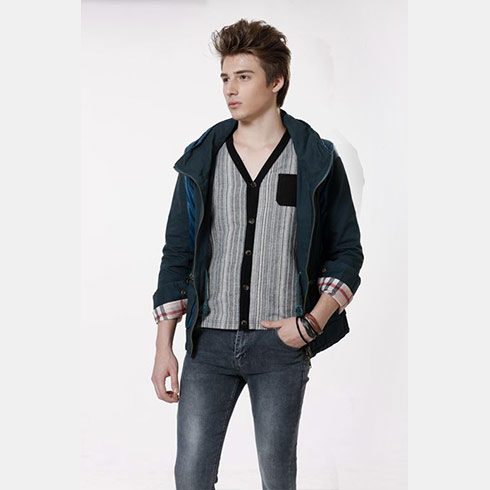 泰瑪斯時尚炫彩變色牛仔褲