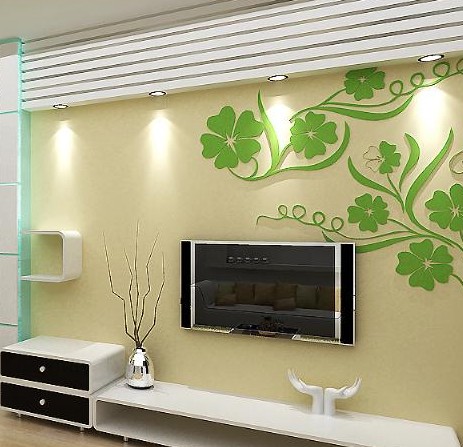 植彩電視背景墻墻紙