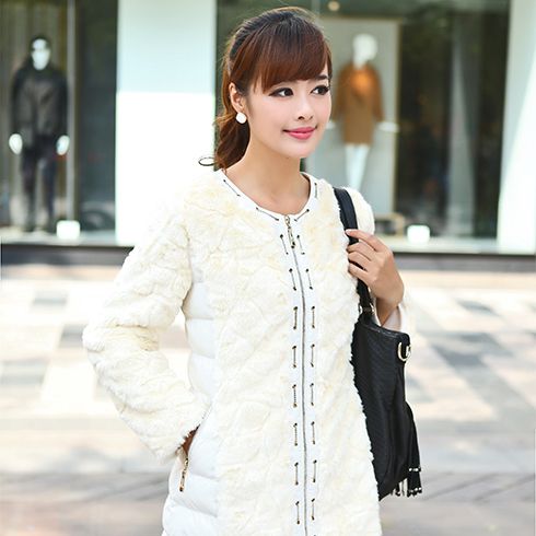 酷庫女裝中長(zhǎng)款羊毛呢外套