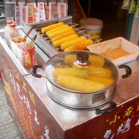 阿郎小石頭烤玉米機