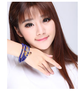 玩時(shí)尚青金石時(shí)尚多層把玩手串