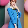 酷庫女裝產(chǎn)品-女款風衣長袖韓版修身秋款中長款外套