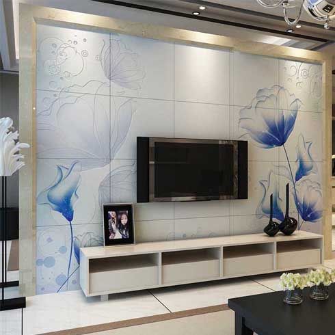 雅素麗背景墻產(chǎn)品-雅素麗彩雕背景墻-蜜意之蘭蘭花