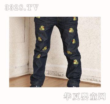 逗龍王子黃色小鴨童褲