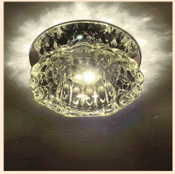 櫻克斯燈飾產品過道燈系列-圓形水晶過道燈