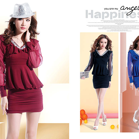 金姿萊女裝產品-金姿萊春秋連衣裙