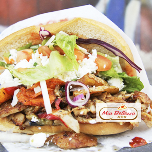 阿貝茲手工薄餅披薩產品-土耳其烤肉堡