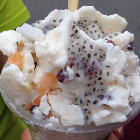 抹茶旺街炒酸奶產品-火龍果炒酸奶