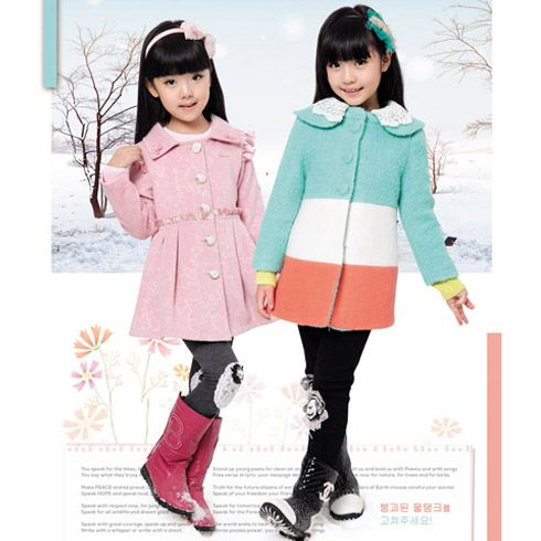 木木雨雨雨童裝產品-木木雨雨女童冬季中長款外套