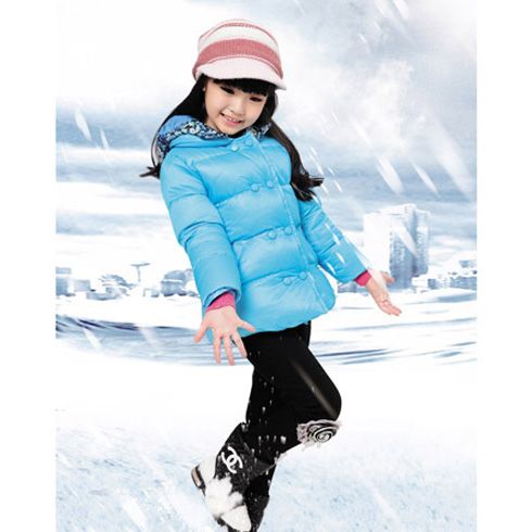 木木雨雨雨童裝產(chǎn)品-木木雨雨女童時尚羽絨服