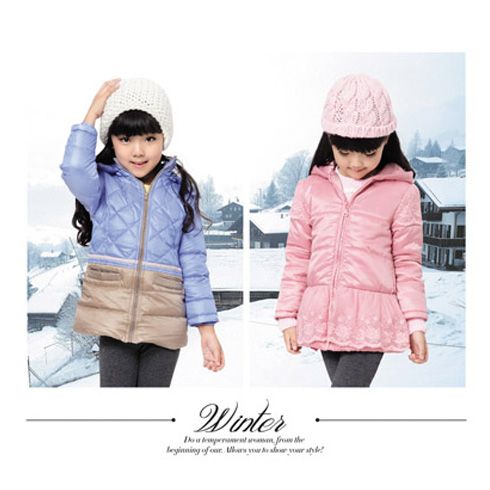 木木雨雨雨童裝產(chǎn)品-木木雨雨女童中長款休閑羽絨服