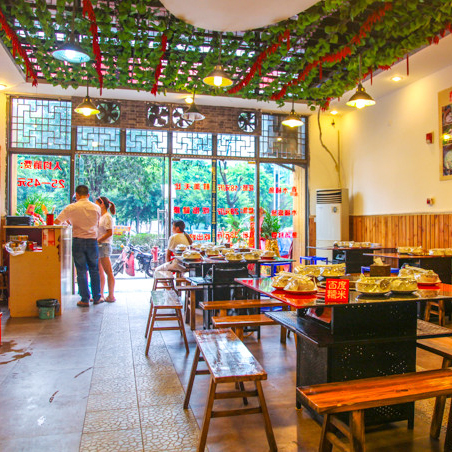 鑫瀚翔木桶魚(yú)-整潔店面 