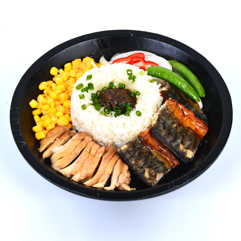 板燒廚房快餐-鲅魚(yú)雞排雙拼