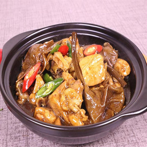 小廚黃燜雞-黃燜雞肉茶樹(shù)菇