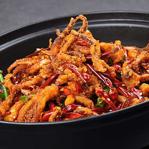 干鍋酥香魷魚(yú)