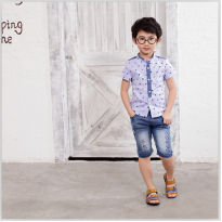 貝蕾爾童裝-貝蕾爾2016男童被點短袖襯衫