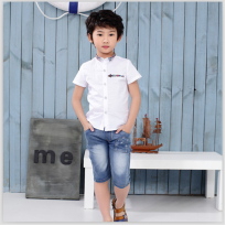 貝蕾爾童裝-白色花領小襯衫