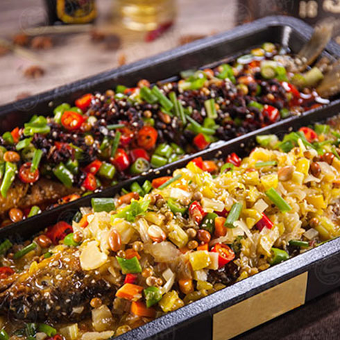 龍潮美式炭火烤魚(yú)-一鍋兩吃(2)&nbsp;&nbsp;