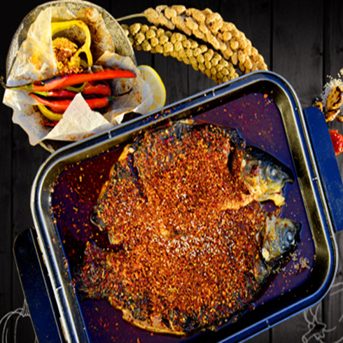 滋魚烤魚-油潑香辣