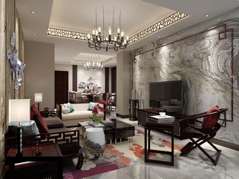 美溯智能魔拼-中國風客廳 