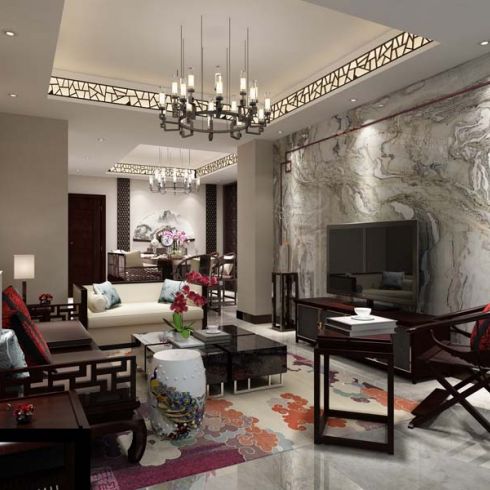 美溯智能魔拼-中國風(fēng)客廳 