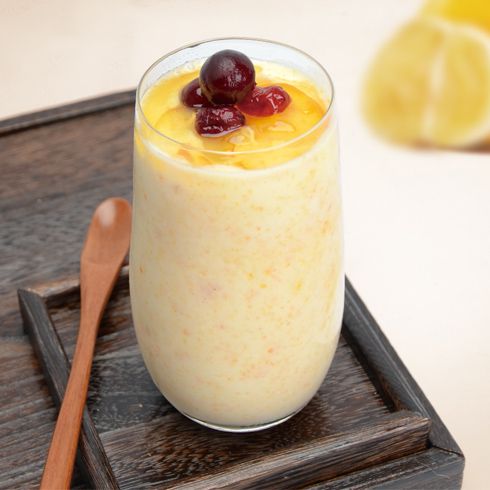 雪之蜜語(yǔ)果茶飲-柚子酸奶雪冰