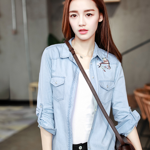 千姿惠女裝-春季淡藍襯衫