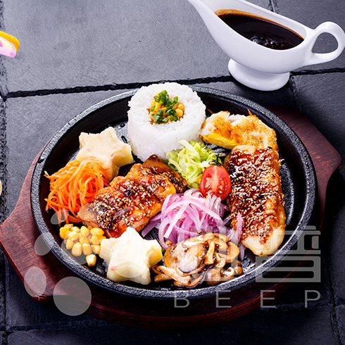 板尚小哥私廚板燒-雞排魚(yú)排拼