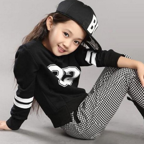 米奇哈嚕-時(shí)尚字母休閑運(yùn)動(dòng)長袖