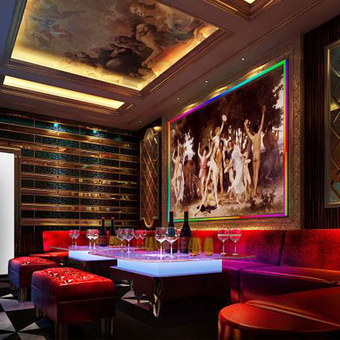 愛典智能生態(tài)集成板-娛樂(lè)包間效果