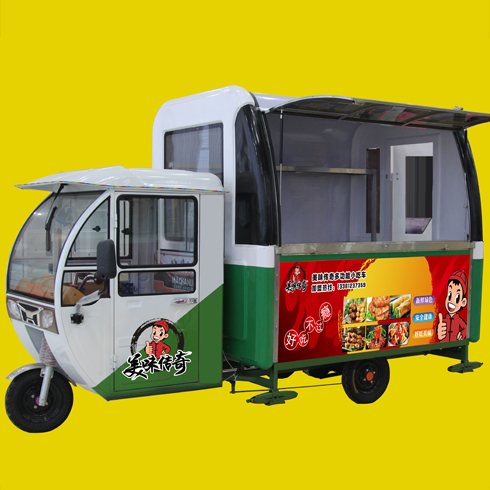 美味傳奇小吃車(chē)-電動(dòng)三輪餐車(chē)