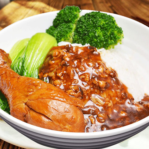 巧仙婆砂鍋燜魚(yú)飯快餐-醬香雞腿飯