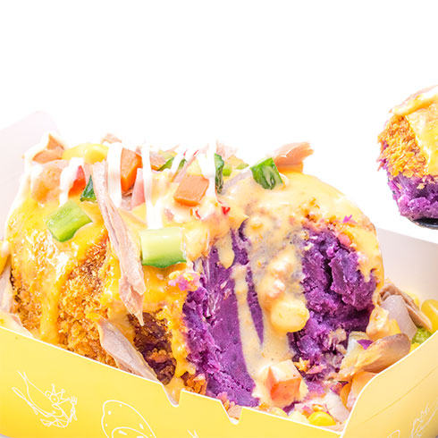 蝦DOU先生臺式小吃-紫薯冰淇淋