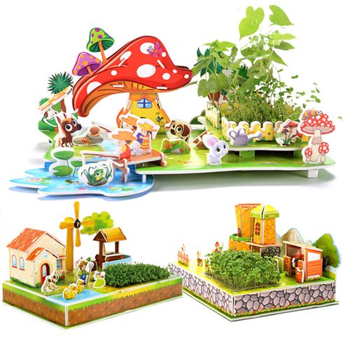 貝樂尼兒童玩具童車-3d立體拼圖