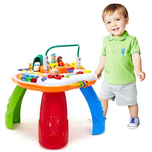 貝樂尼兒童玩具童車-多功能早教雙語游戲桌